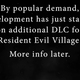 Screenshot from Capcom's E3 2021 show announcing Resident Evil Village DLC